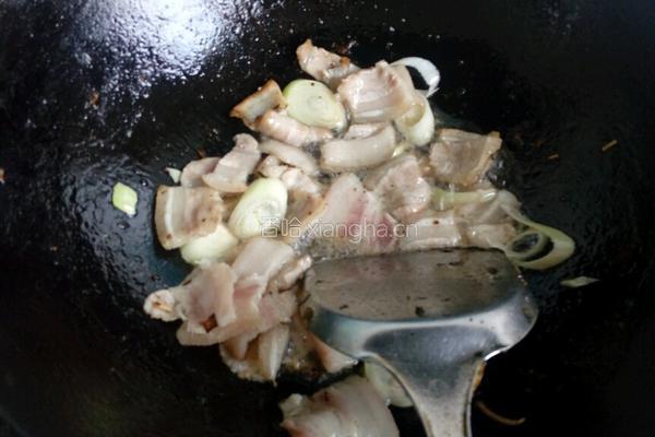肉片炒茄子的做法图解3