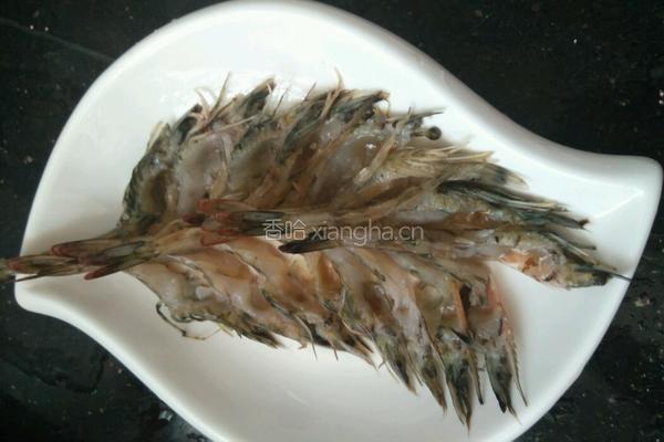 豉油蒜蓉虾的做法图解2