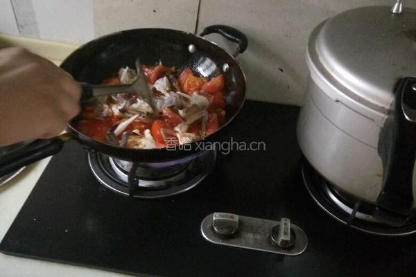 番茄梭子蟹的做法图解4