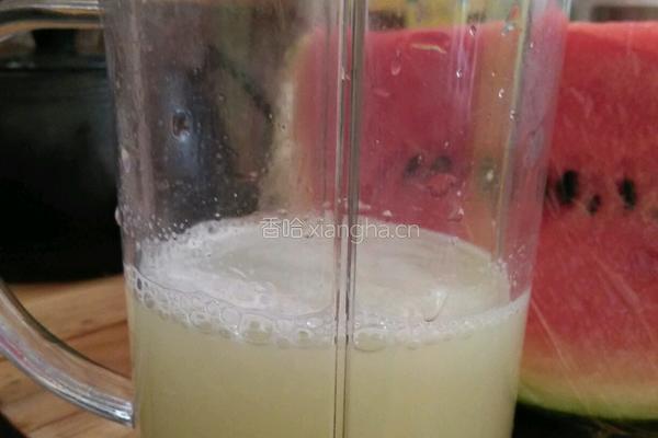 哈蜜瓜西瓜柠檬汁雪糕的做法图解3