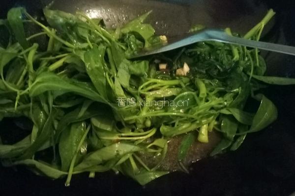 豆酱通菜的做法图解3
