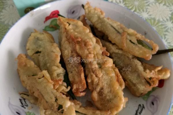 椒盐秋葵的做法图解8