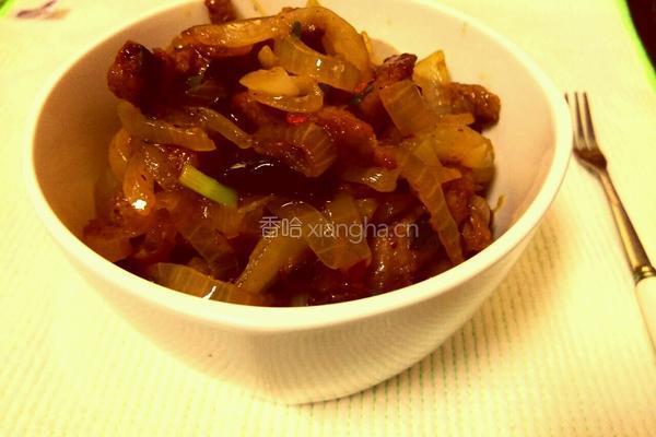 洋葱炒肉的做法图解6