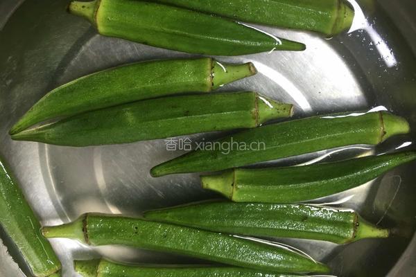 秋葵肉丝的做法图解2