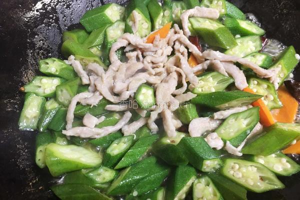 秋葵肉丝的做法图解12