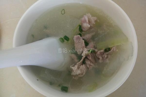 冬瓜肉片汤的做法图解3
