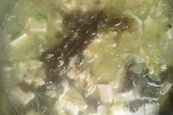 紫菜豆腐汤的做法图解5