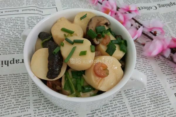 玉子豆腐炖香菇虾米的做法图解10
