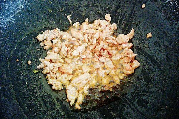 酸豆角炒肉末的做法图解4
