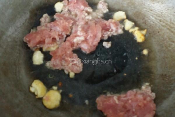 洋瓜尖炒肉末的做法图解4