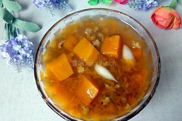 冰镇南瓜绿豆汤的做法图解7