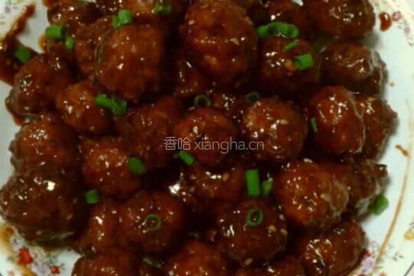 红烧糖醋酥皮丸子的做法图解8