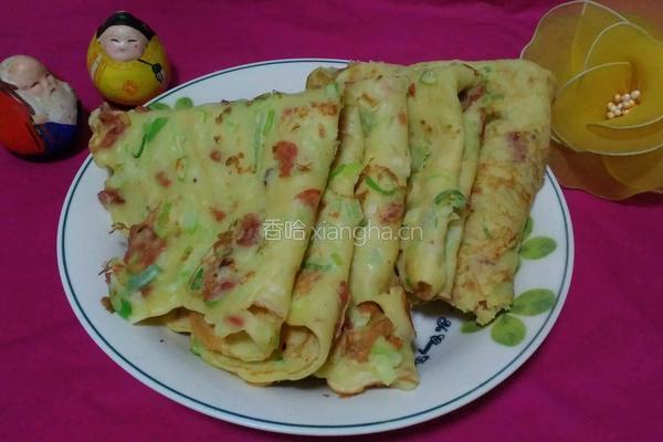 香肠鸡蛋早餐饼的做法图解13