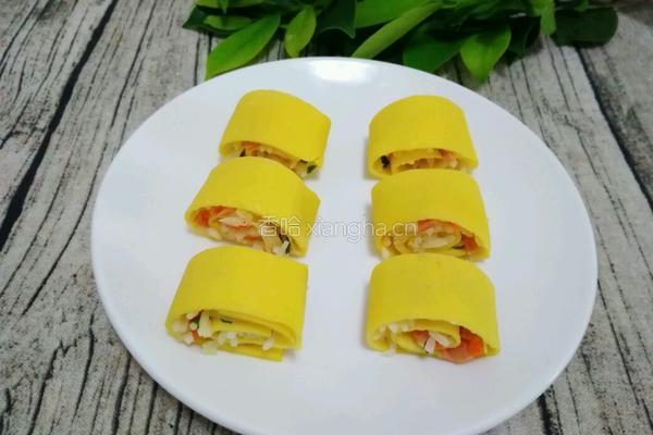 牛奶鸡蛋玉米面饼卷炒饭的做法图解7