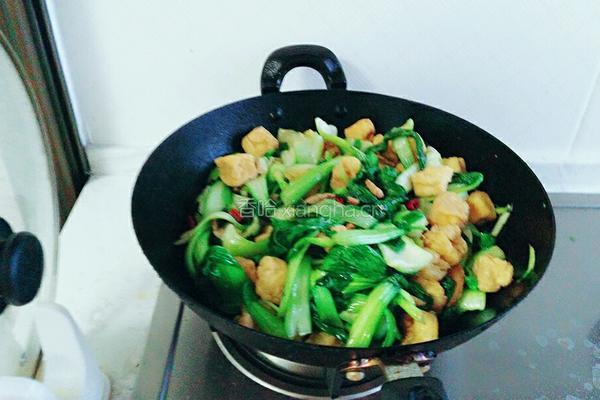 麻辣油菜豆腐泡的做法图解6
