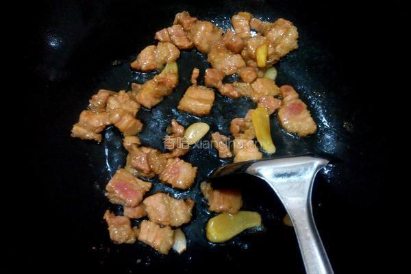紫苏四季豆炒肉的做法图解5