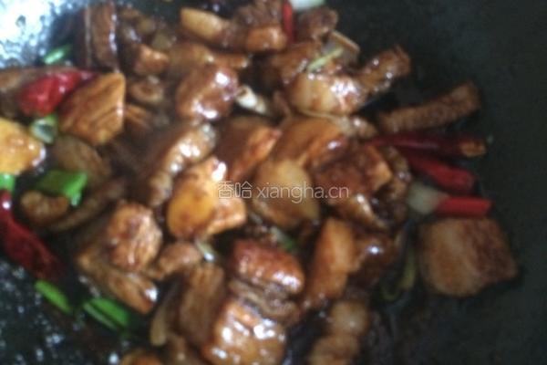 红烧肉炖干豆角木耳葫芦条的做法图解7