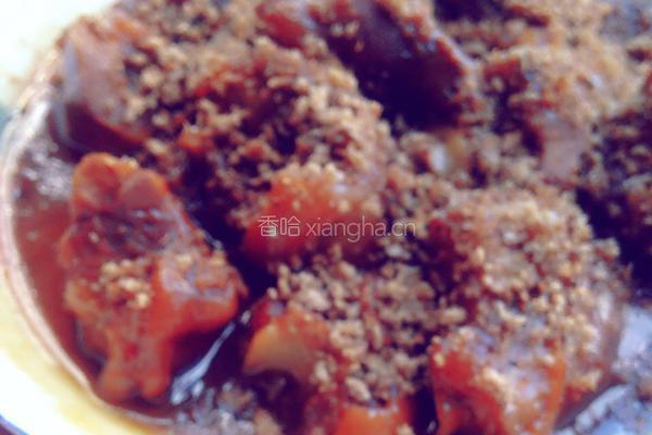 豆渣烧猪脚的做法图解17