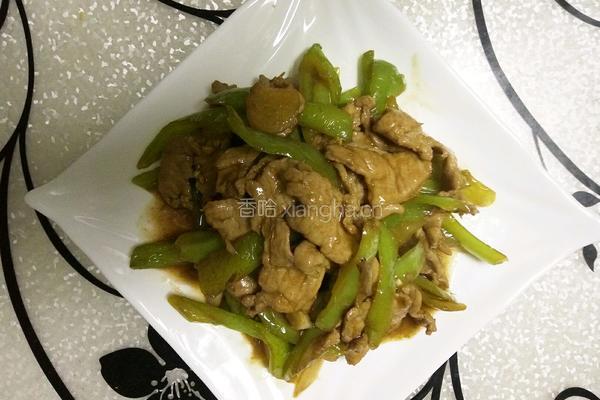 青椒炒肉片的做法图解7