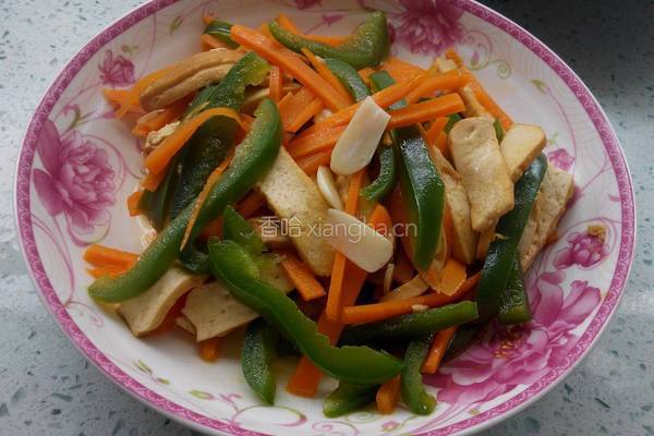 青椒炒豆干的做法图解9