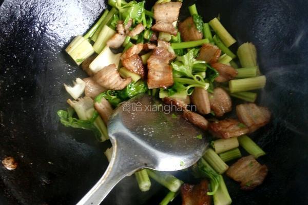 芹菜炒肉的做法图解4