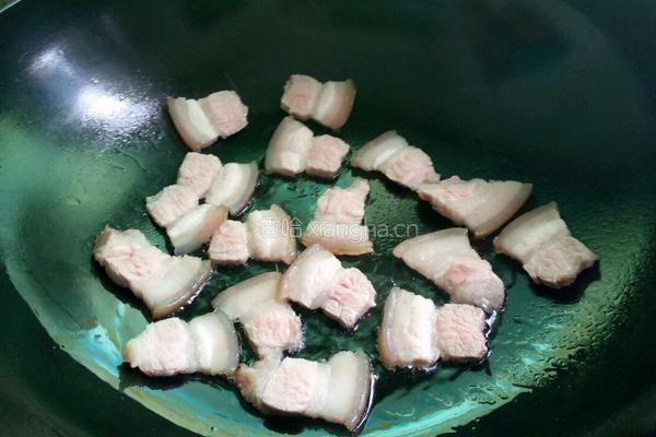 豆角炒五花肉的做法图解3