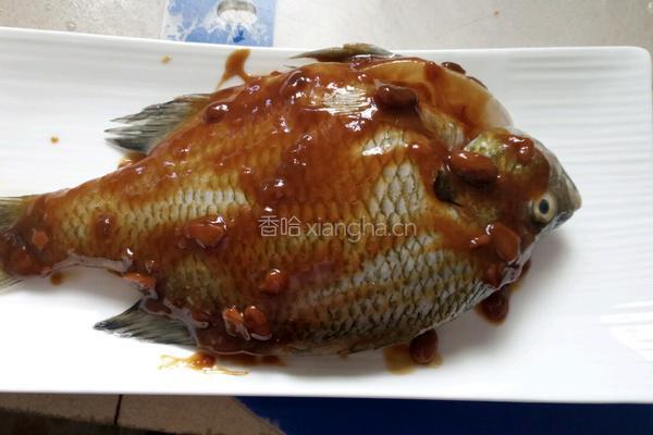 豆酱蒸太阳鱼的做法图解4