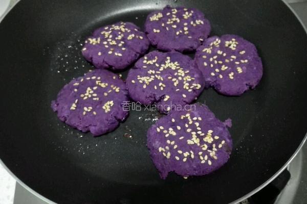 香煎紫薯饼的做法图解4