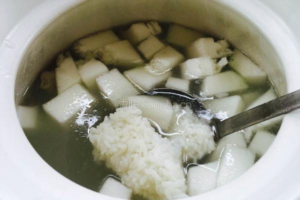 排骨冬瓜粥(剩米饭版)的做法图解5