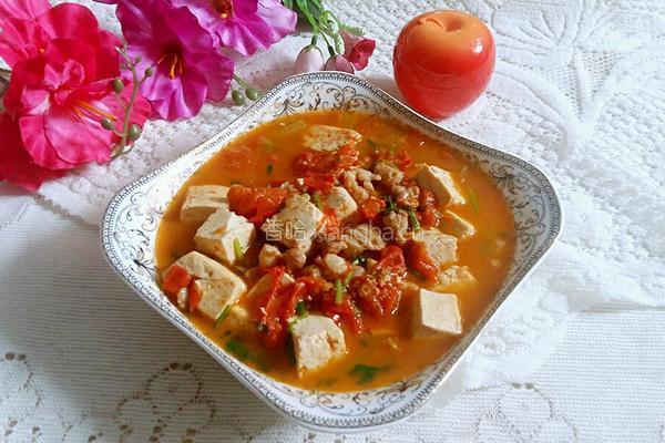 豆腐炖番茄的做法图解8