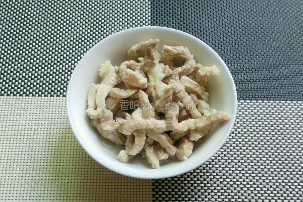 青椒肉丝的做法图解5