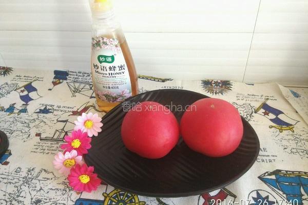 蜂蜜蕃茄冰的做法图解1