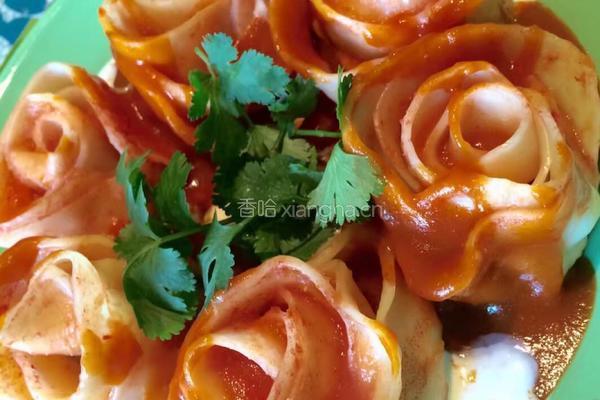 番茄玫瑰花饺的做法图解8