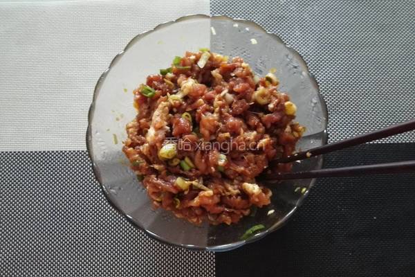 虎皮椒酿肉的做法图解4