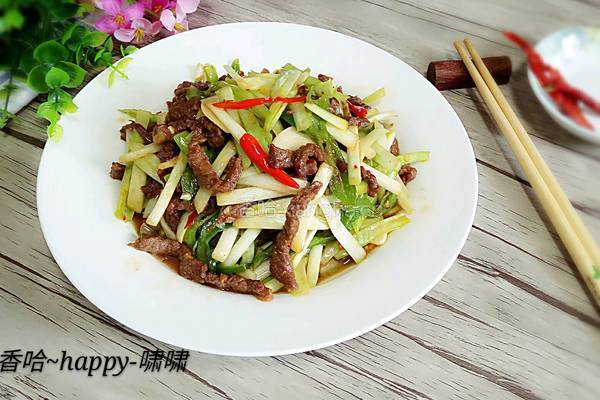 韭黄牛肉丝的做法图解8