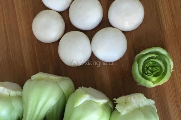 口蘑菜杆花的做法图解1