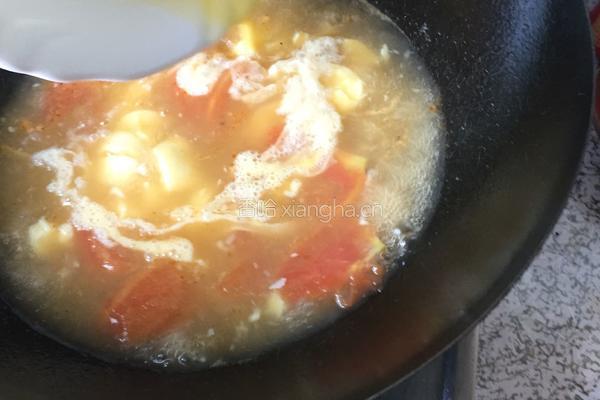西红柿豆腐鸡蛋汤的做法图解5