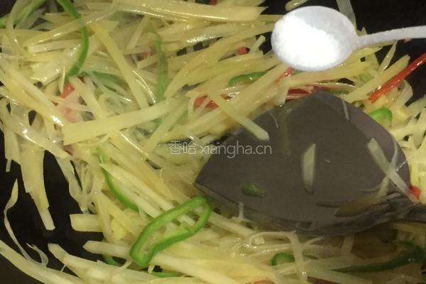 双椒土豆丝的做法图解4