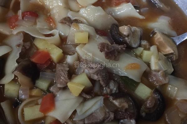蔬菜汤面片的做法图解3