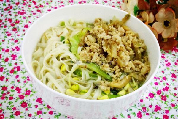 榨菜肉沫面