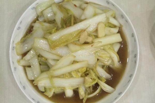 醋溜娃娃菜的做法图解6