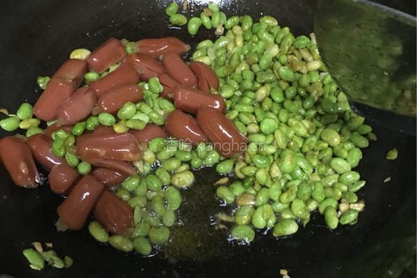 毛豆脆皮肠的做法图解4