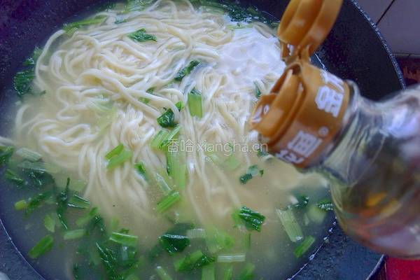 青菜面的做法图解7