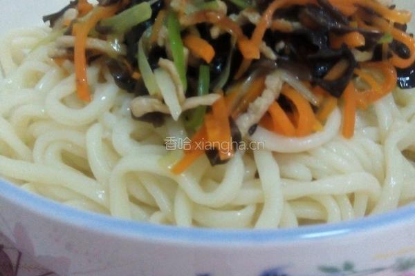 纯麦粉凉卤面的做法图解4