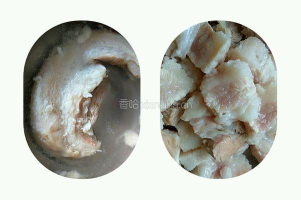 鹧鸪蛋炖五花肉的做法图解2