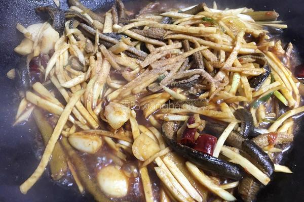茭白炒鳝丝的做法图解11
