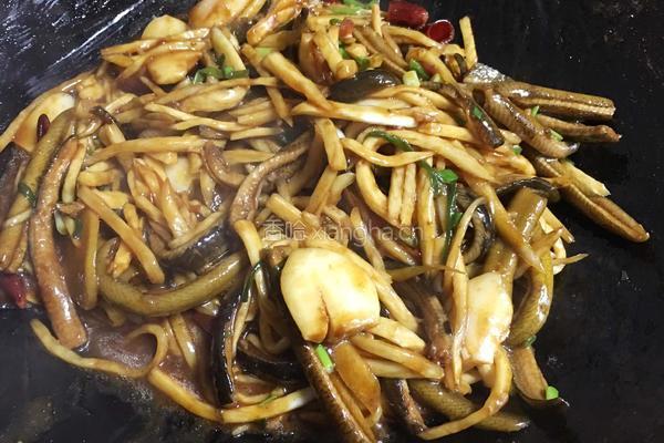 茭白炒鳝丝的做法图解12