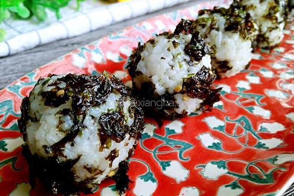 紫菜饭团的做法图解7