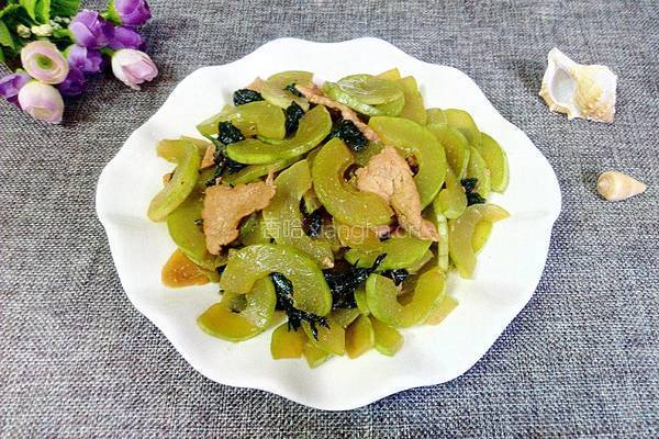 白瓜炒肉的做法图解9