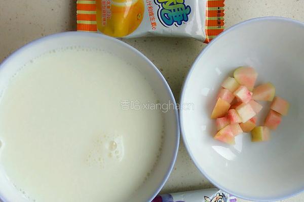 果肉布丁的做法图解1